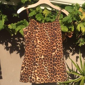 Express leopard camisole